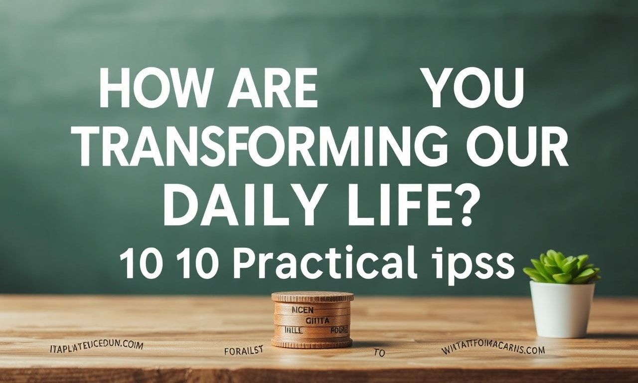featured-g-nl-k-hayat-n-z-nas-l-d-n-t-r-yorsunuz-10-pratik- How Are You Transforming Your Daily Life? 10 Practical Tips