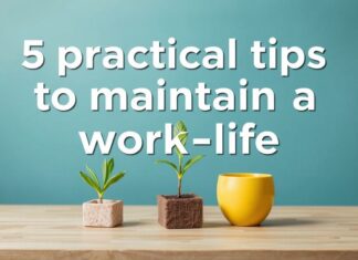 İş ve yaşam arasındaki dengede kalmak için 5 pratik ipucu 5 practical tips to maintain a work-life balance